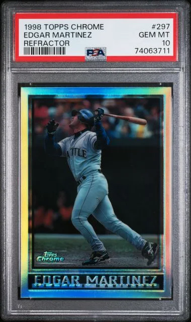 1998 Topps Chrome Edgar Martinez Refractor #297 card image