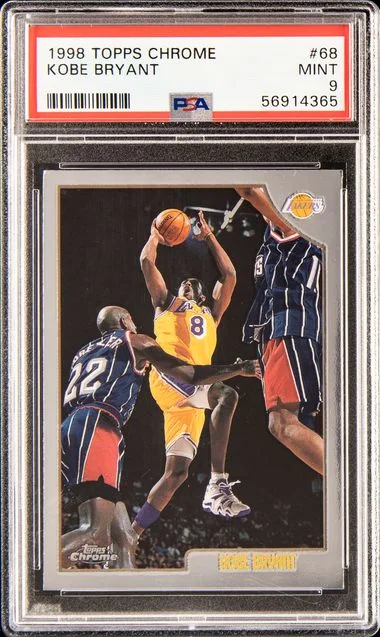 1998 Topps Chrome Kobe Bryant #68 card image