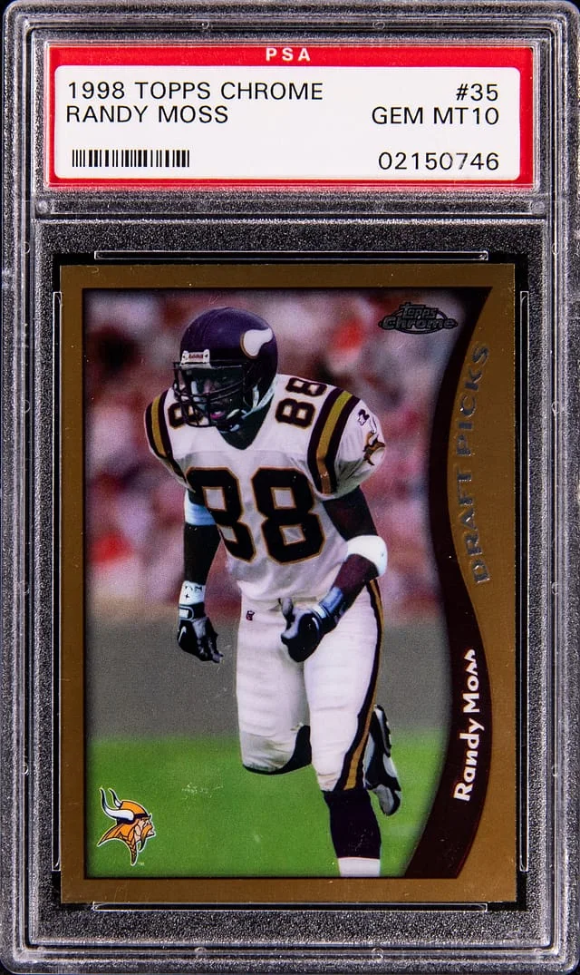 1998 Topps Chrome Randy Moss #35 card image