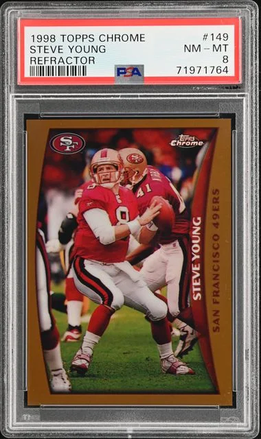 1998 Topps Chrome Steve Young Refractor #149 card image