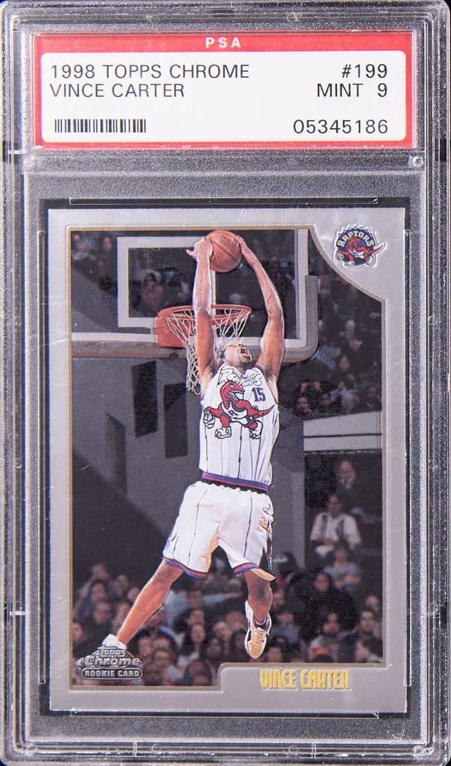 1998 Topps Chrome Vince Carter #199 card image