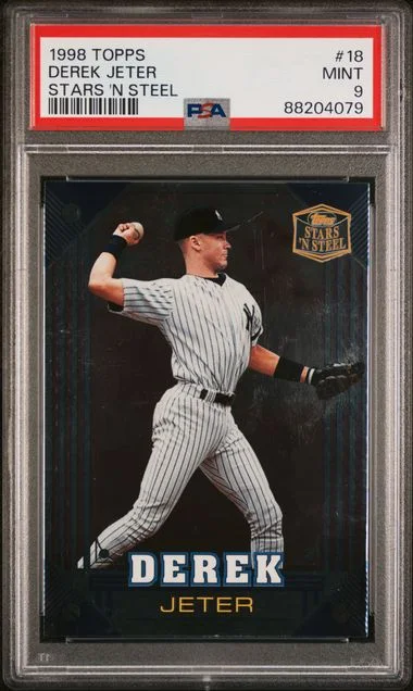 1998 Topps Derek Jeter Stars 'N Steel #18 card image