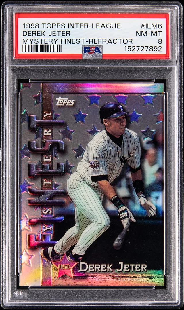 1998 Topps Derek Jeter Inter-League Mystery Finest #ILM6 card image