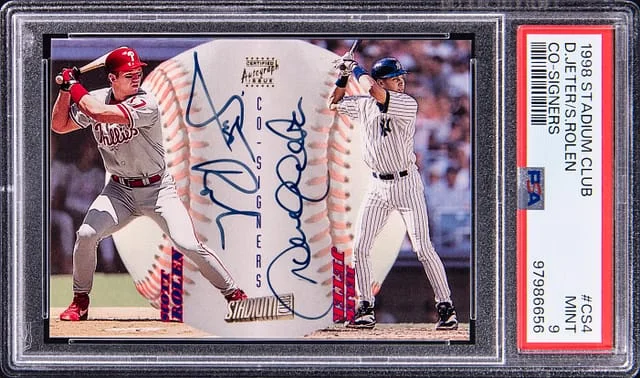 1998 Topps Derek Jeter, Scott Rolen Dual Co-Signers #CS4 card image