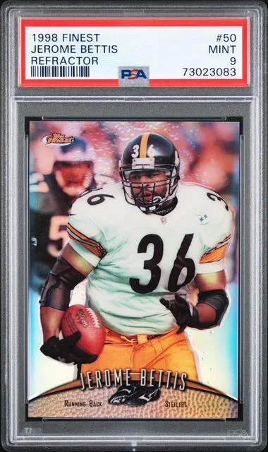 1998 Topps Finest Jerome Bettis Refractor #50 card image
