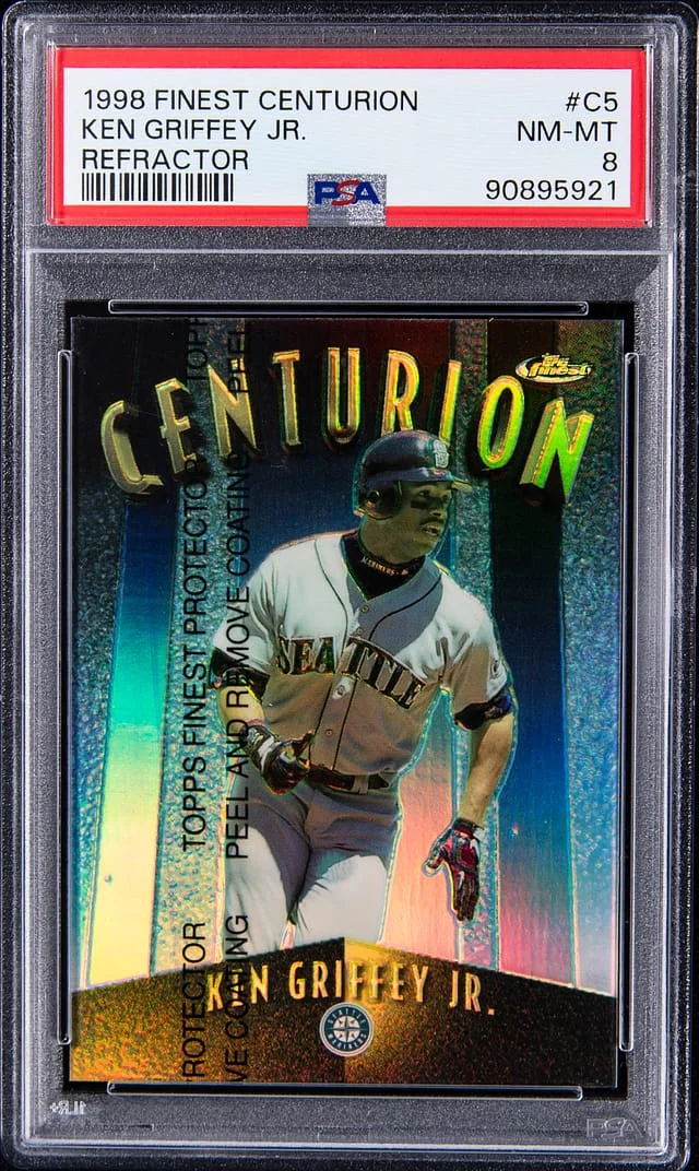 1998 Topps Finest Ken Griffey Jr. Centurion Refractor #C5R card image