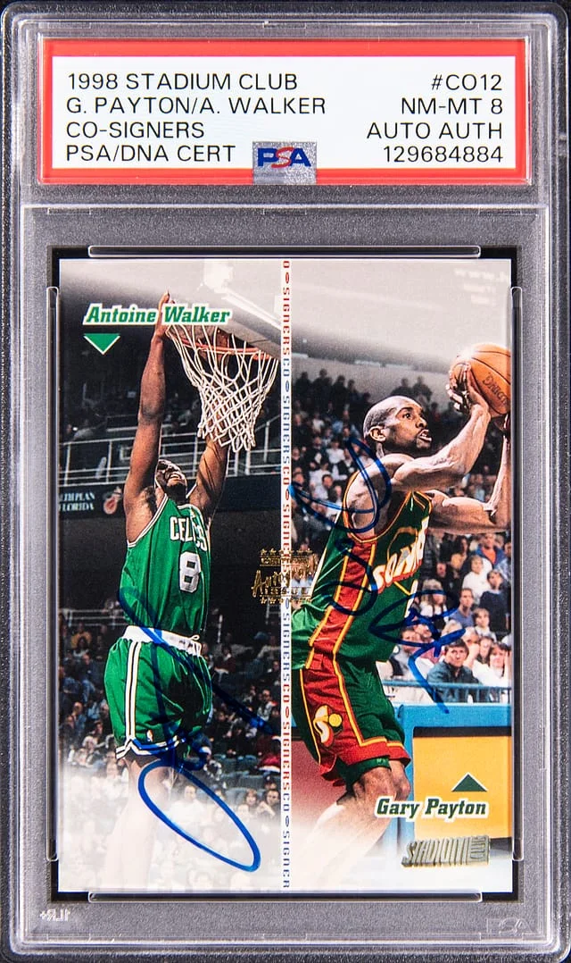 1998 Topps Gary Payton/Antoine Walker Stadium, Club Co-Signers #CO12 card image