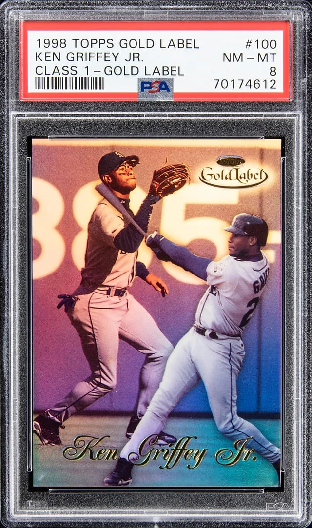 1998 Topps Gold Label Class 1 Ken Griffey Jr. Gold Label #100 card image