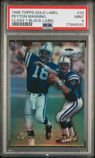 1998 Topps Gold Label Class 1 Label 20 Peyton Manning Class #1-Black card image