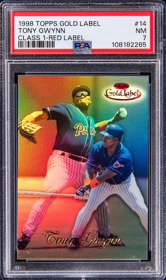 1998 Topps Gold Label Class 1 Tony Gwynn Red Label #14 card image