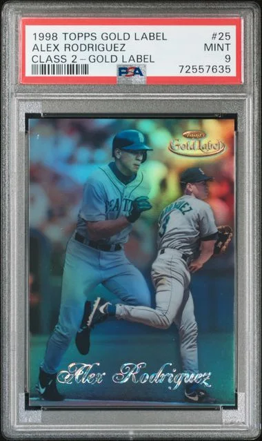 1998 Topps Gold Label Class 2 Alex Rodriguez Gold Label #25 card image