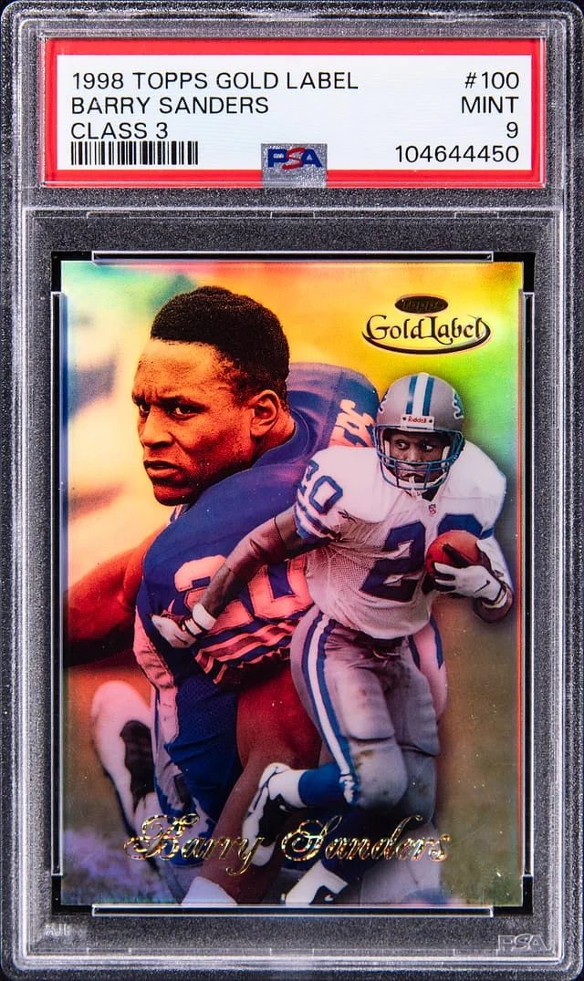 1998 Topps Gold Label Class 3 Barry Sanders #100 card image