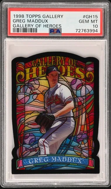 1998 Topps Greg Maddux Gallery Of Heroes #GH15 card image