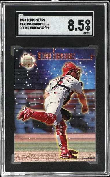 1998 Topps Ivan Rodriguez Stars Gold Rainbow #130 card image