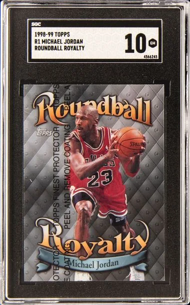 1998 Topps Michael Jordan Roundball Royalty W/Coating #R1 card image