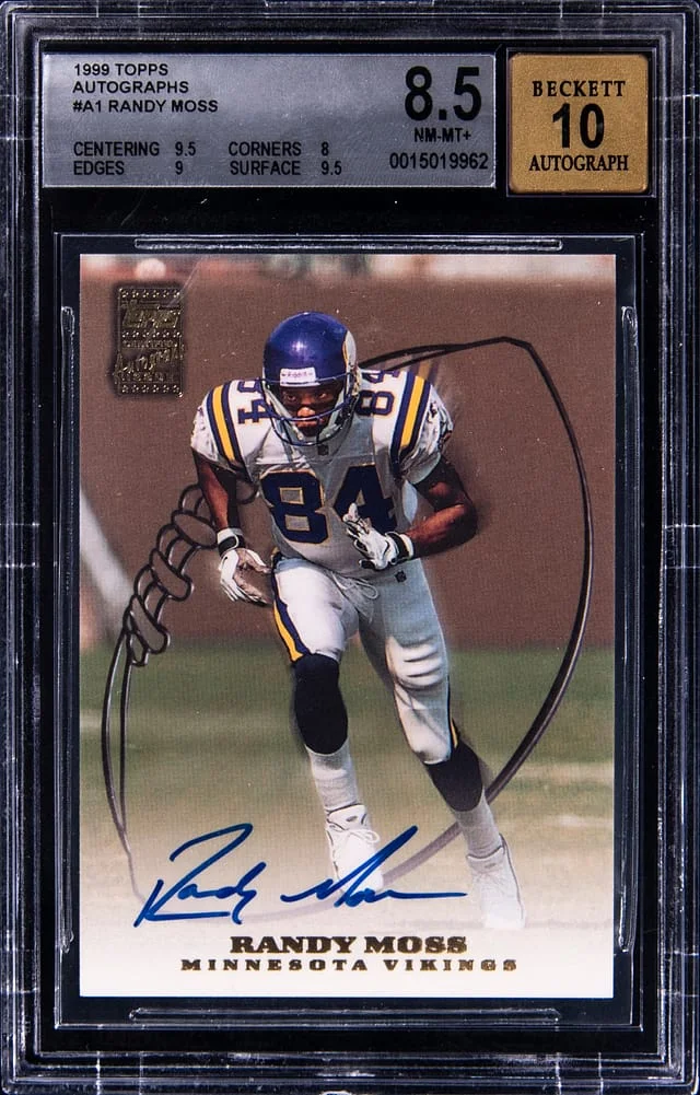 1998 Topps Randy Moss Autograph #A1 card image