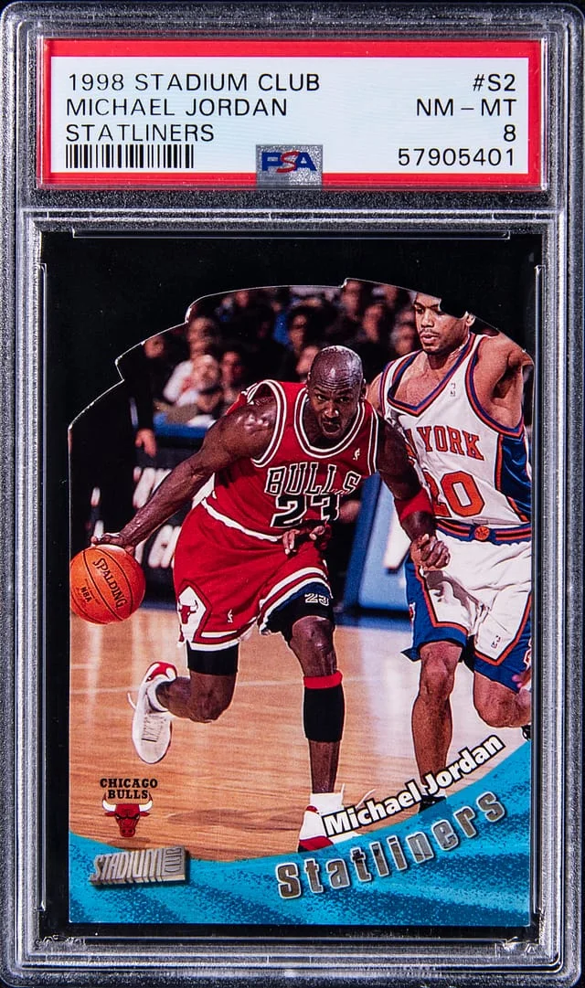 1998 Topps Stadium Club Basketball Michael Jordan Statliners #S2 card image