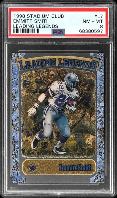 1998 Topps Stadium Club Emmitt Smith Leading Legends #L7 card image