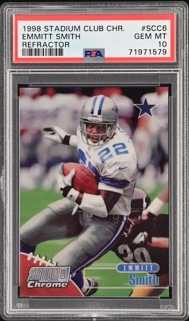 1998 Topps Stadium Club Emmitt Smith Refractor #SCC6 card image
