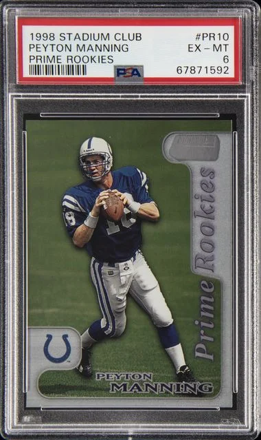 1998 Topps Stadium Club Peyton Manning Prime Rookies #PR10 card image