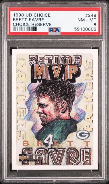 1998 UD Choice Brett Favre Choice Reserve #248 card image