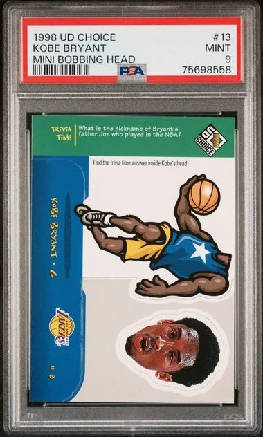 1998 UD Choice Kobe Bryant Mini Bobbing Head #13 card image