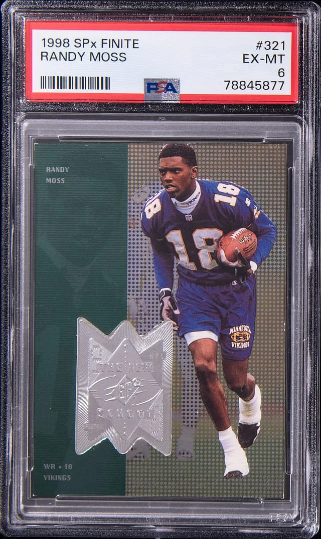 1998 UD SPx Finite Randy Moss #321 card image