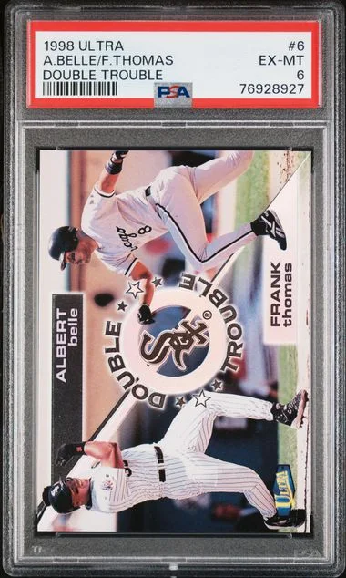 1998 Ultra A.Belle/F.Thomas Double Trouble #6 card image