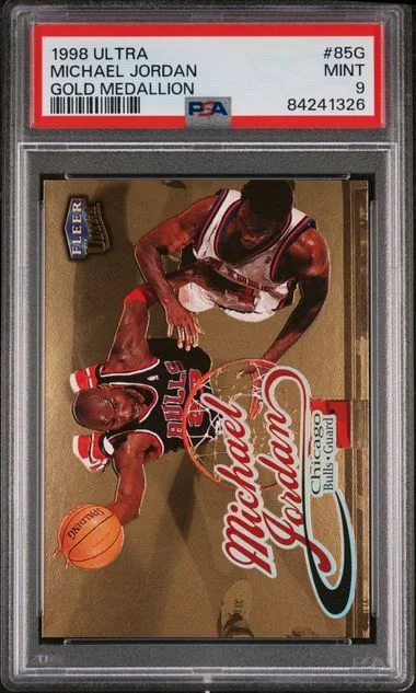 1998 Ultra Michael Jordan Gold Medallion #85G card image