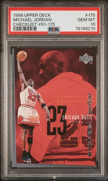 1998 Upper Deck 175 Michael Jordan Checklist #91-175 card image