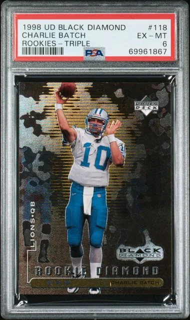 1998 Upper Deck Black Diamond Charlie Batch Rookies Triple #118 card image
