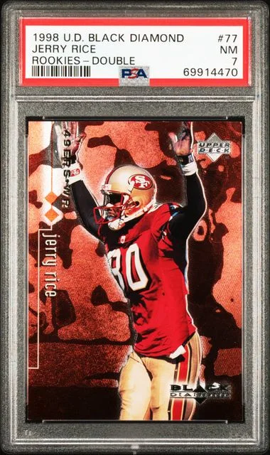 1998 Upper Deck Black Diamond Jerry Rice Edition Double #77 card image