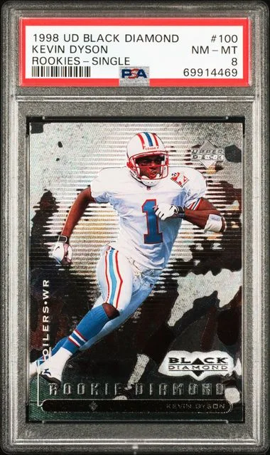 1998 Upper Deck Black Diamond Kevin Dyson Rookies Single #100 card image