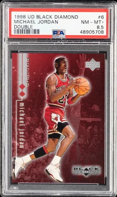 1998 Upper Deck Black Diamond Michael Jordan Double #6 card image