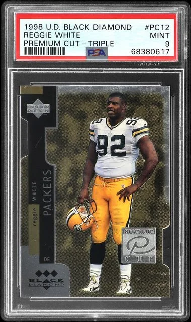1998 Upper Deck Black Diamond Reggie Premium Cut Triple #PC12 card image