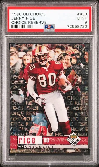 1998 Upper Deck Choice Jerry Rice Reserve #438 card image