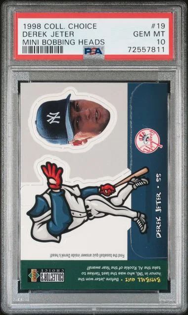 1998 Upper Deck Collector's Choice Derek Jeter Mini Bobbing Heads #19 card image