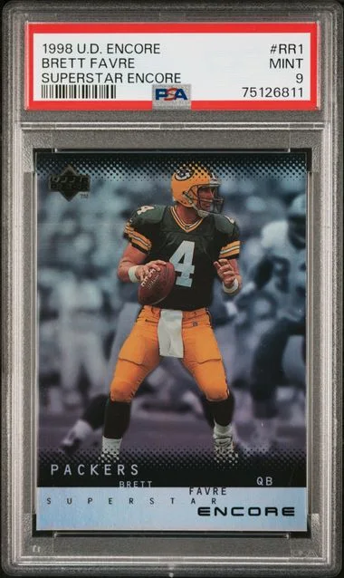 1998 Upper Deck Encore Brett Favre Superstar Encore #RR1 card image