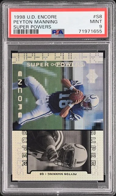 1998 Upper Deck Encore Peyton Manning Super Powers #S8 card image