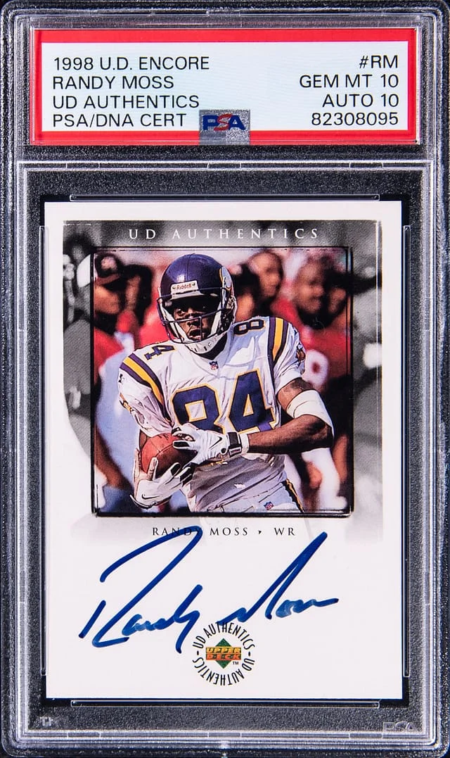 1998 Upper Deck Encore Randy Moss UD Authentics #RM card image