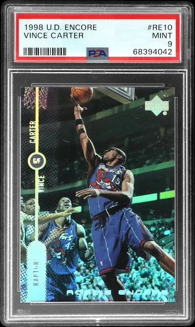 1998 Upper Deck Encore Vince Carter Encore #RE10 card image