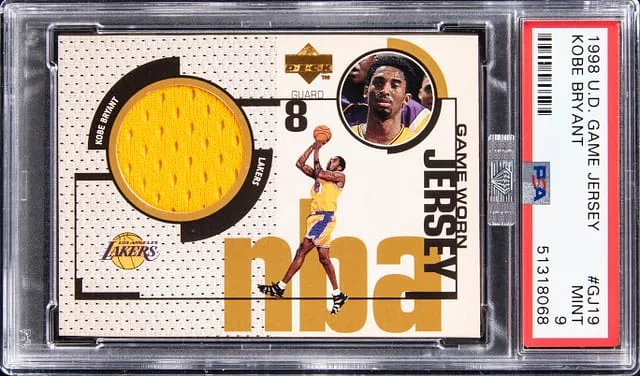 1998 Upper Deck Game Jersey Kobe Bryant #GJ19 card image