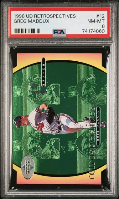 1998 Upper Deck Greg Maddux Retrospectives #12 card image