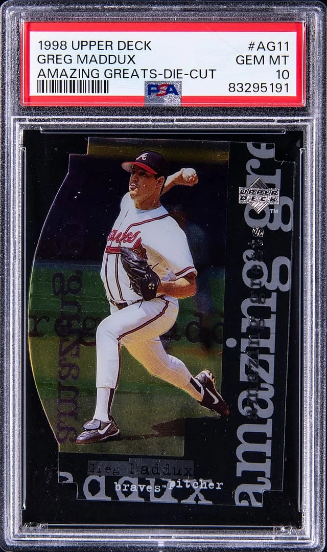 1998 Upper Deck Greg Maddux Amazing Greats Die Cut #AG11 card image