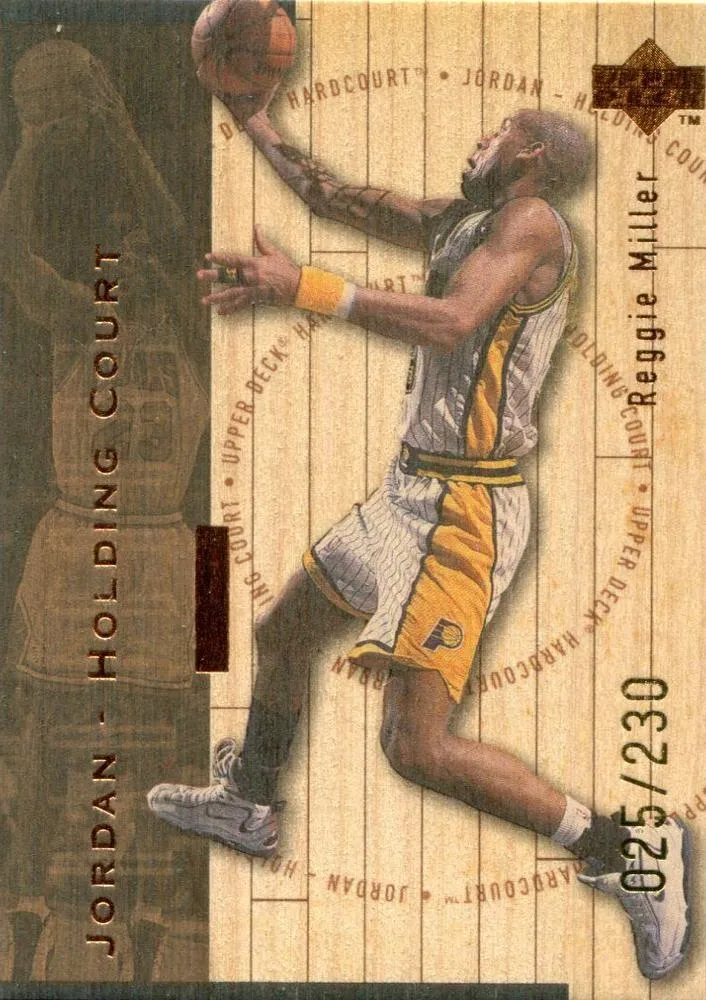 1998 Upper Deck Hardcourt Michael Jordan Jordan Holding Court Bronze #J11 card image