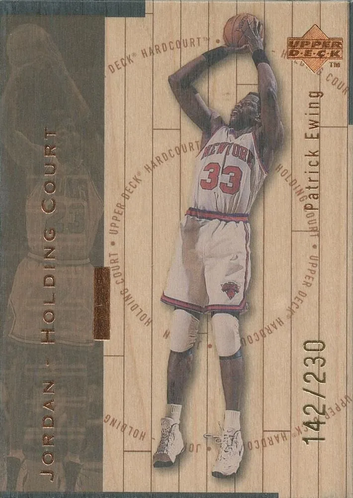 1998 Upper Deck Hardcourt Michael Jordan Jordan Holding Court Bronze #J18 card image