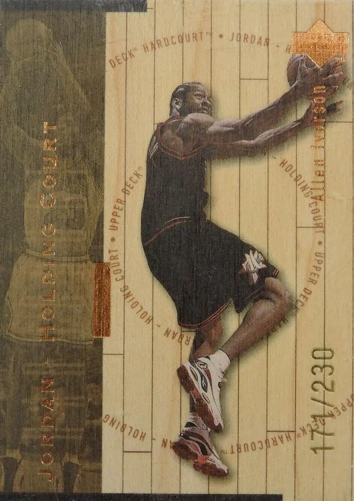 1998 Upper Deck Hardcourt Michael Jordan Jordan Holding Court Bronze #J20 card image