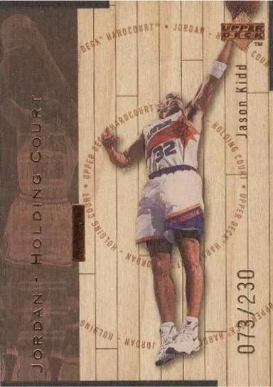 1998 Upper Deck Hardcourt Michael Jordan Jordan Holding Court Bronze #J21 card image