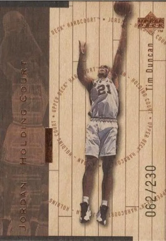 1998 Upper Deck Hardcourt Michael Jordan Jordan Holding Court Bronze #J24 card image