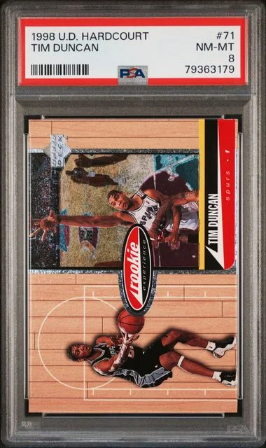 1998 Upper Deck Hardcourt Tim Duncan #71 card image